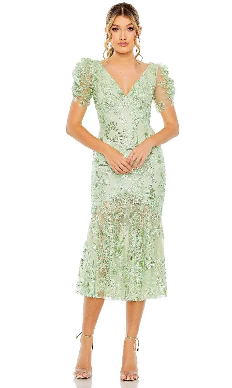 Mac Duggal 68266 - Puff Sleeve Evening Dress