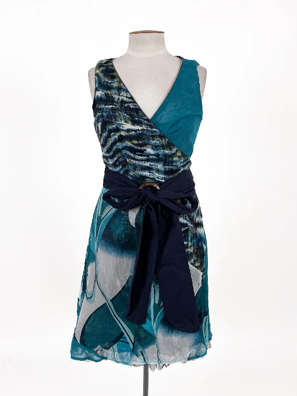 Annah Stretton | Reversible Multicoloured Cocktail Dress | Size M