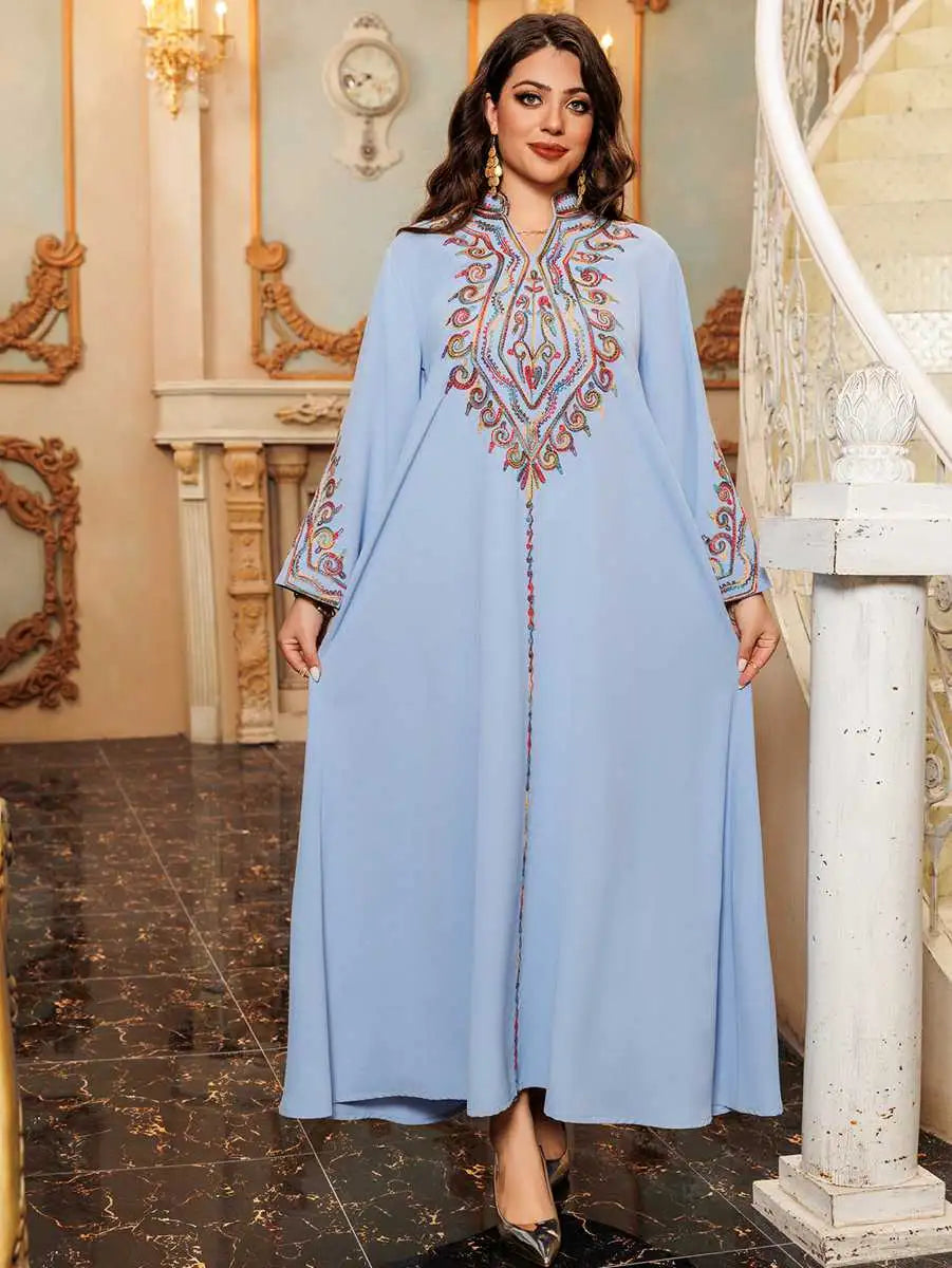 Eid Embroidery Kaftan Caftan Dress #24421
