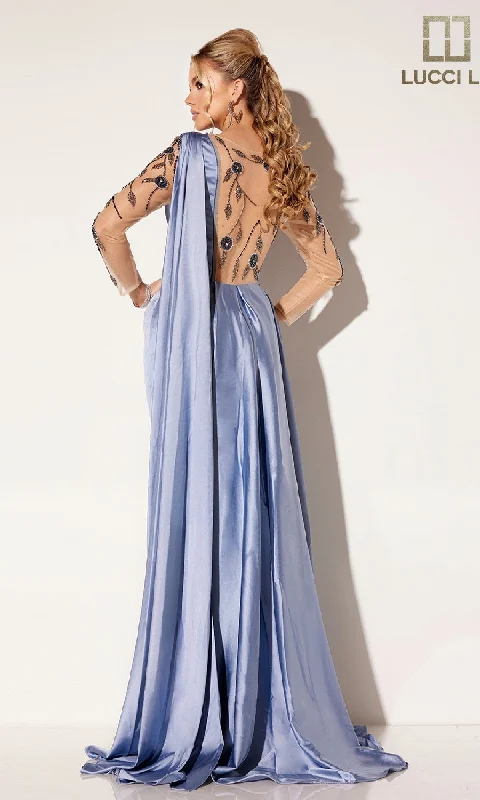 Long Formal Dress: Lucci Lu C8066