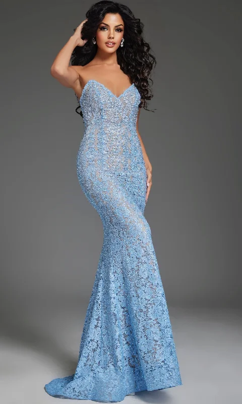 Long Lace Prom Dress: Jovani 43760