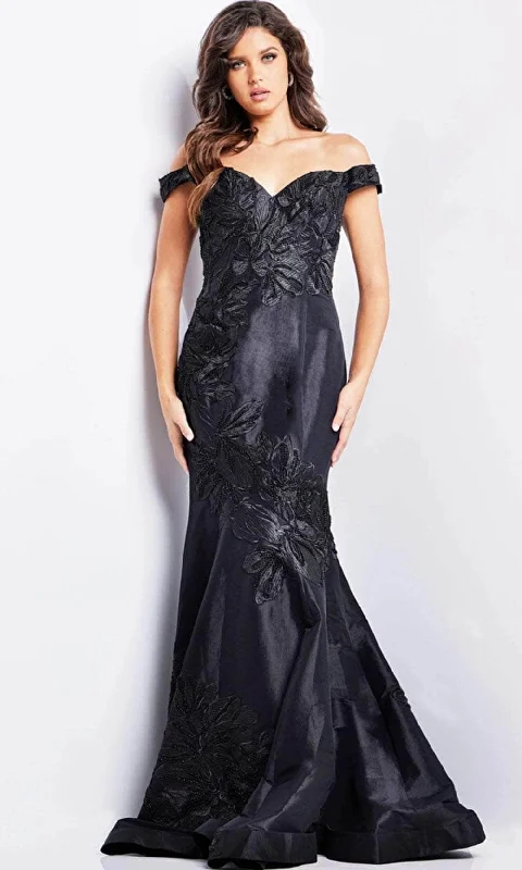 Jovani 23928 - Embroidered Off-Shoulder Evening Dress
