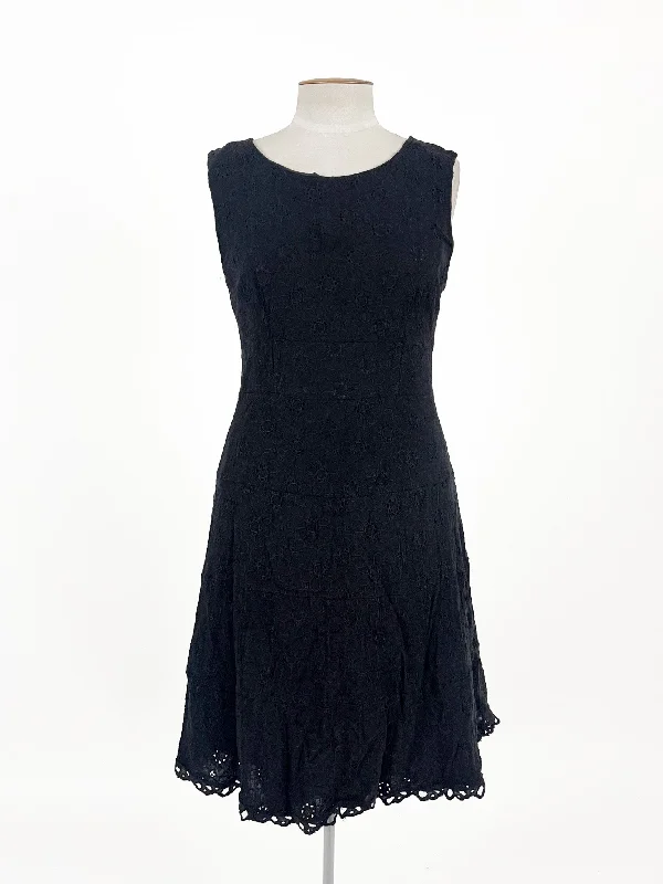 Jacqui.E | Black Casual/Cocktail Dress | Size 14