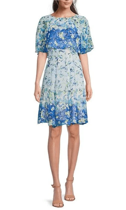 Maison Tara 30474MA - Cape Sleeve Dress