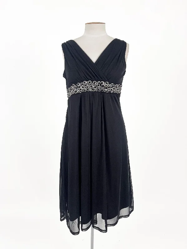 Rockmans | Black Cocktail/Formal Dress | Size 14