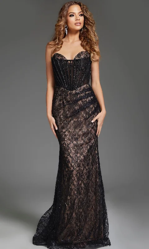 Black Lace Prom Dress: Jovani 44609
