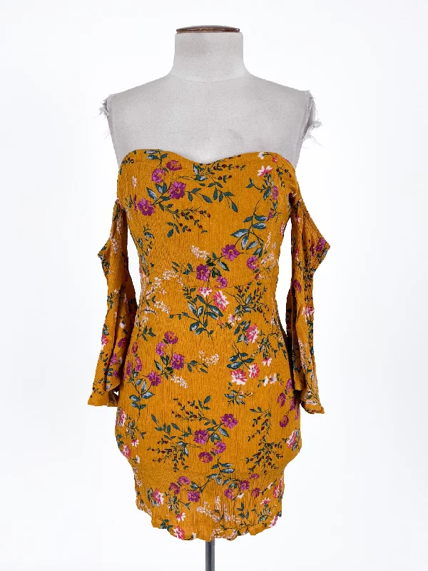 Lost in Lunar | Yellow Casual/Cocktail Dress | Size S