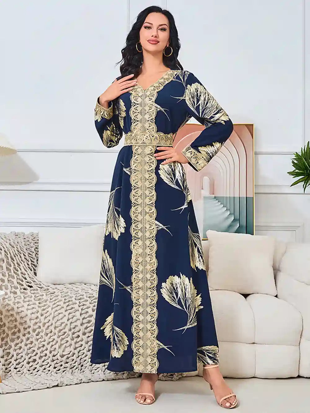 Eid Bronzing Caftan Kaftan Dress #25260