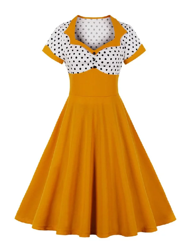 A-Line/Princess Square Neck Short Sleeves Knee-Length Halloween Performance Costumes Dress