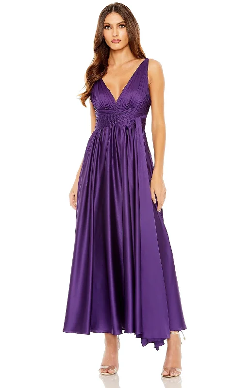 Ieena Duggal 56035 - Sleeveless Satin Long Dress