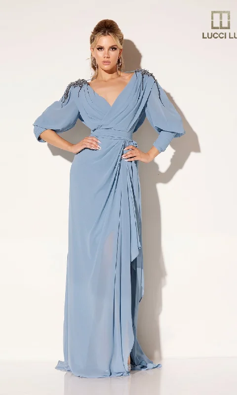Long Formal Dress: Lucci Lu C8092