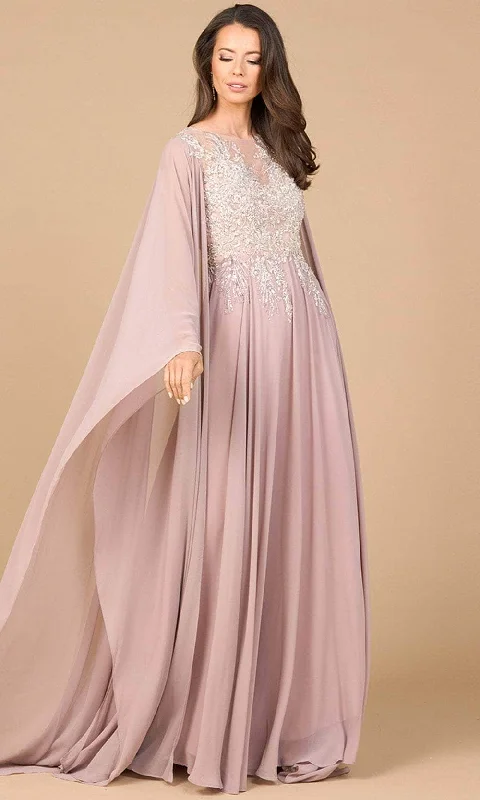 Lara Dresses 28968 - Illusion Scoop A-Line Evening Dress