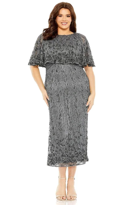 Mac Duggal 5939 - Cape Sleeve Column Dress