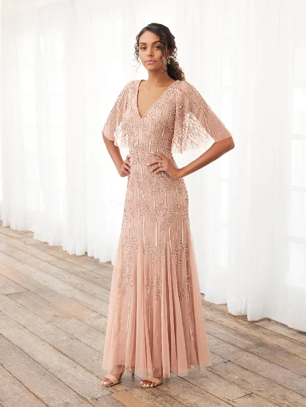 Adrianna Papell Platinum - 40395 Sequins, Beads Evening Dresses