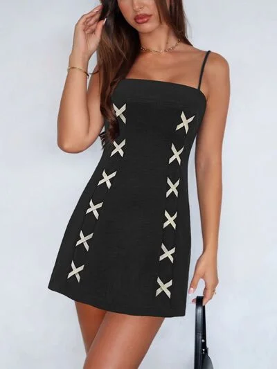 Desiree's Contrast Mini Cami Dress