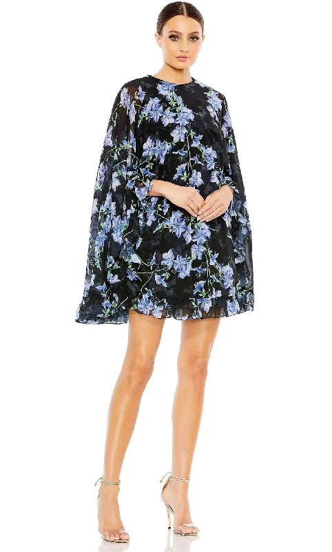 Ieena Duggal 56028 - Cape Dress