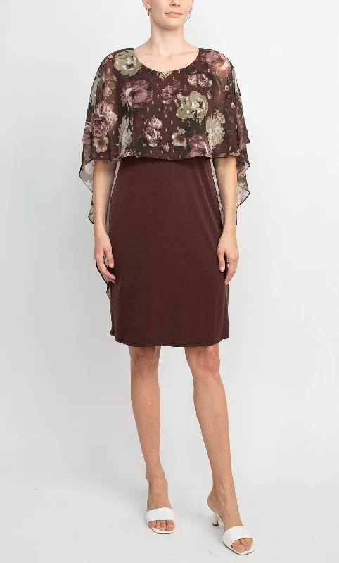 Glamour GBF180 - Cape Accented Dress