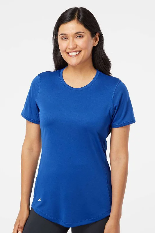 Adidas Womens UPF 50+ Short Sleeve Crewneck T-Shirt - Collegiate Royal Blue