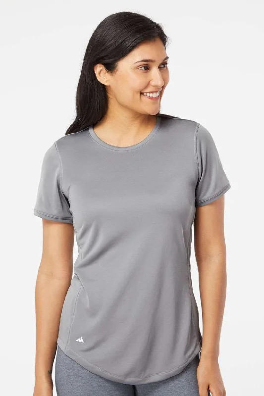 Adidas Womens UPF 50+ Short Sleeve Crewneck T-Shirt - Grey