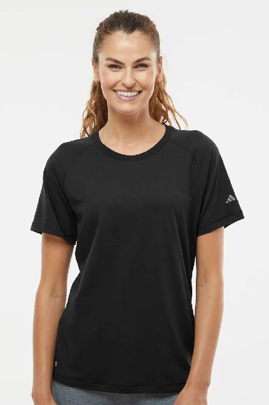 Adidas Womens Short Sleeve Crewneck T-Shirt - Black