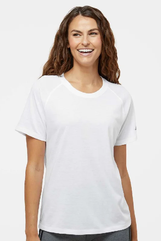 Adidas Womens Short Sleeve Crewneck T-Shirt - White