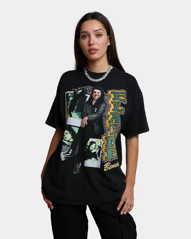 American Thrift X Seinfeld Elaine Vintage T-Shirt Washed Black Spandex Blend Rayon Blend Denim Blend