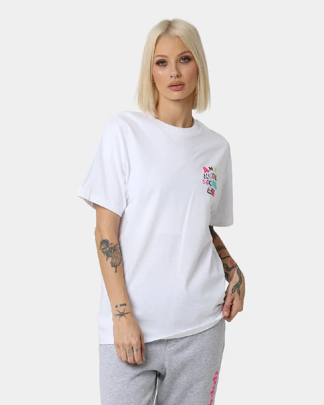 Anti Social Social Club The Real Me T-Shirt White Oversized T-Shirt Spandex breathable