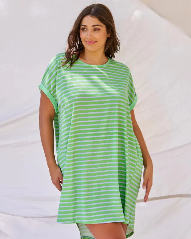 Betty Basics Maxine T-Shirt Dress Mesh Fabric Canvas Fabric Denim Fabric