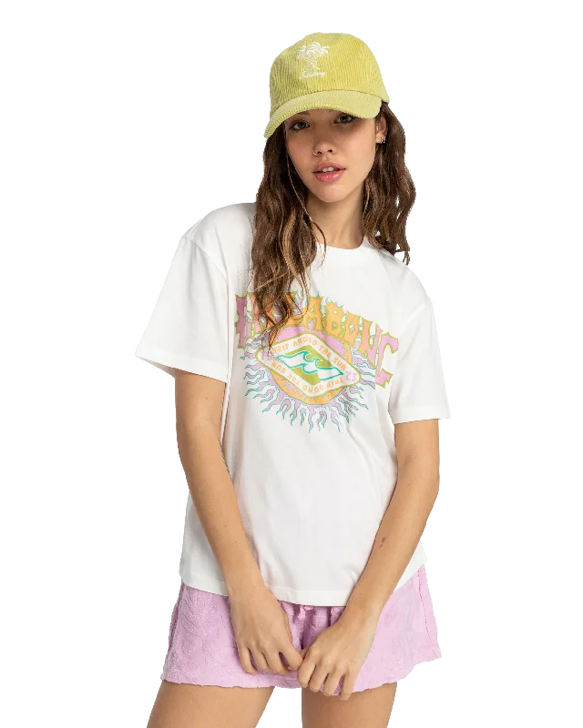 Around The Sun T-Shirt in Salt Crystal Cotton Fabric Linen Fabric Terry Fabric