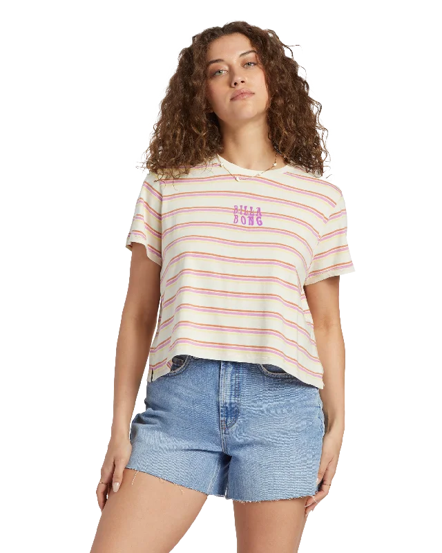 Next Up T-Shirt in Multi Notch Collar Peter Pan Collar Cowl Neck