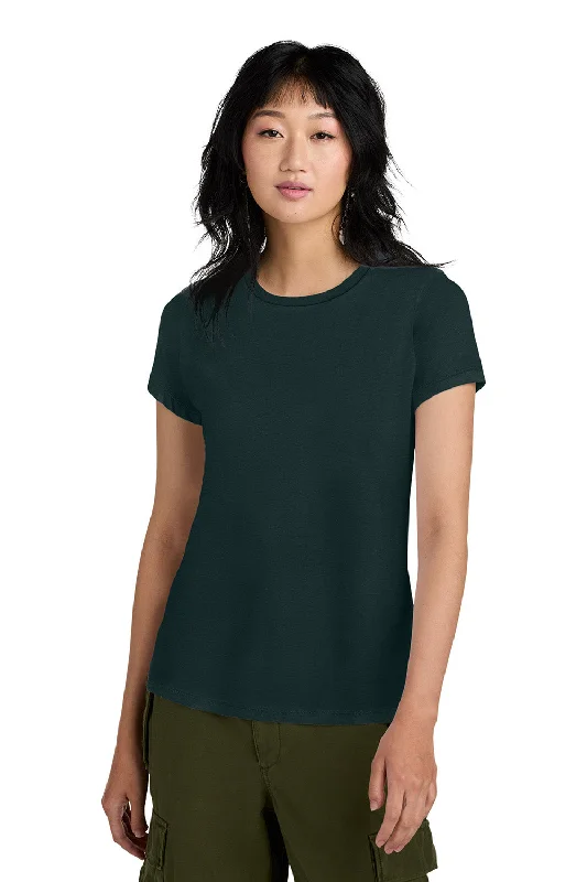 District Womens Perfect Weight Short Sleeve Crewneck T-Shirt - Rainforest Green - NEW