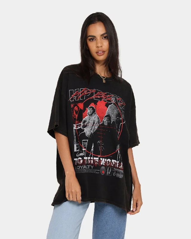 Goat Crew Goat Crew X HP Boyz Loyalty Vintage T-Shirt Black Wash Print Jacquard Patchwork