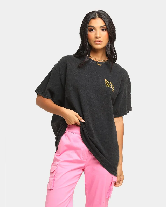Goat Crew Racks Vintage T-Shirt Black Wash Layered Multi-layer Single Layer