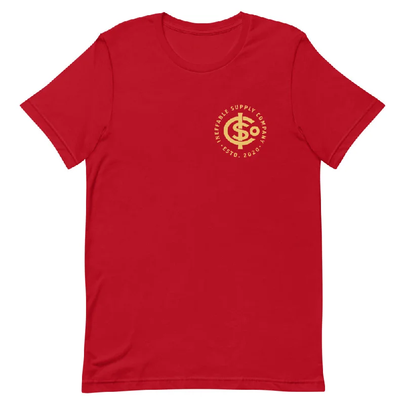 Ineffable Supply Co Heather Series Short-Sleeve Unisex T-Shirt Welt Pockets Slit Pockets Flap Pockets
