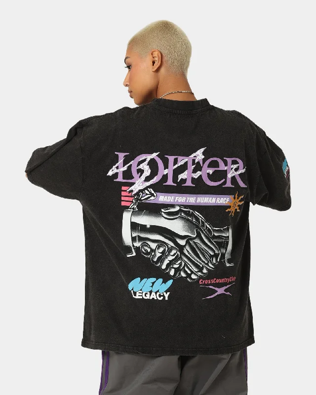 Loiter New Legacy Vintage T-Shirt Vintage Black Jersey Fabric Tulle Fabric Batik Fabric