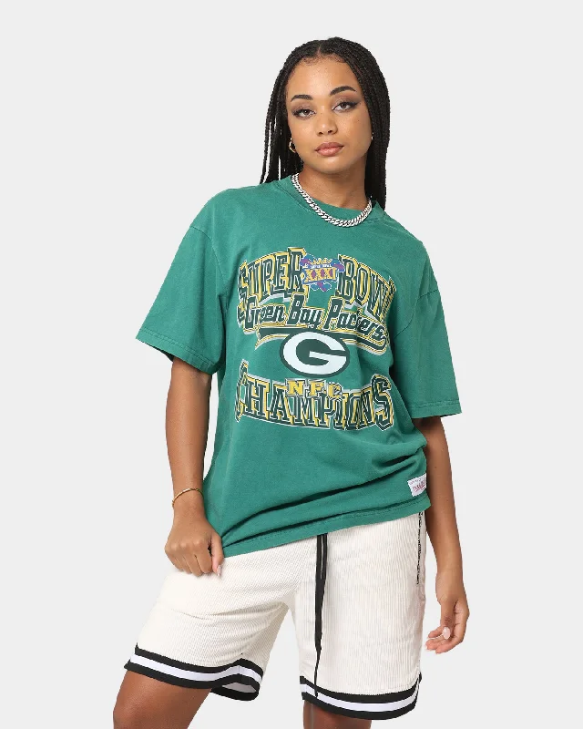 Mitchell & Ness Green Bay Packers Vintage Superbowl T-Shirt Vintage Green Cozy Warm Stylish