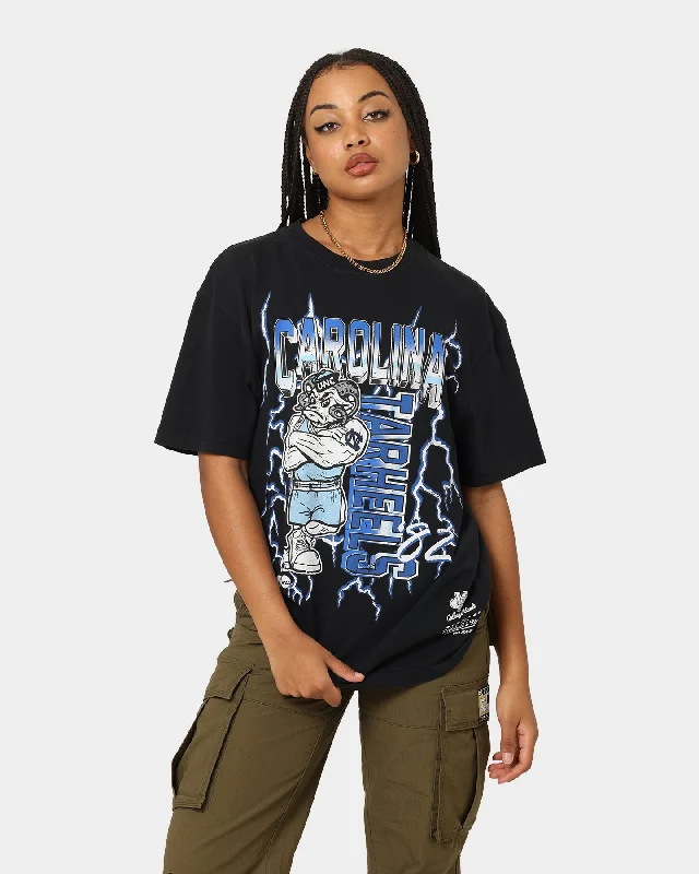 Mitchell & Ness UNC Tar Heels Lightning Vintage T-Shirt Vintage Black Solid Color Striped Floral