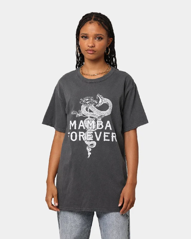 Rats Get Fat Mamba Forever Vintage T-Shirt Black Wash Collared Crew Neck Turtle Neck