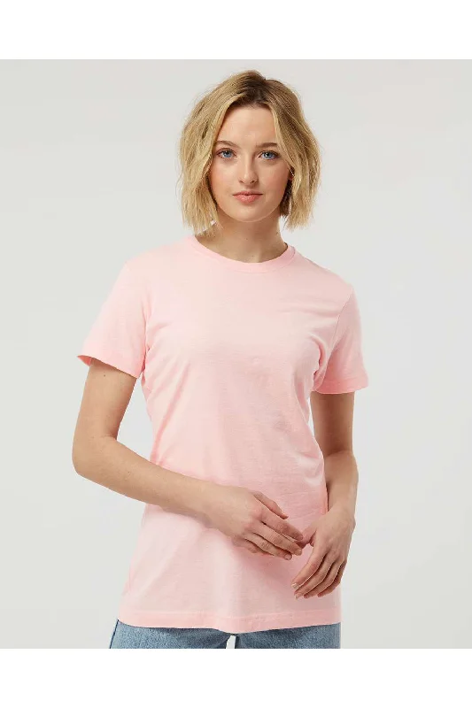 Tultex Womens Fine Jersey Classic Fit Short Sleeve Crewneck T-Shirt - Pink - NEW