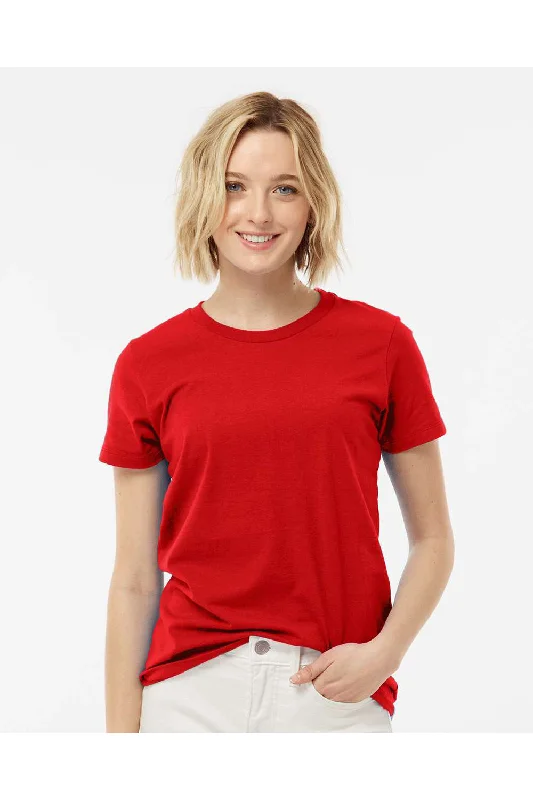 Tultex Womens Premium Short Sleeve Crewneck T-Shirt - Red - NEW