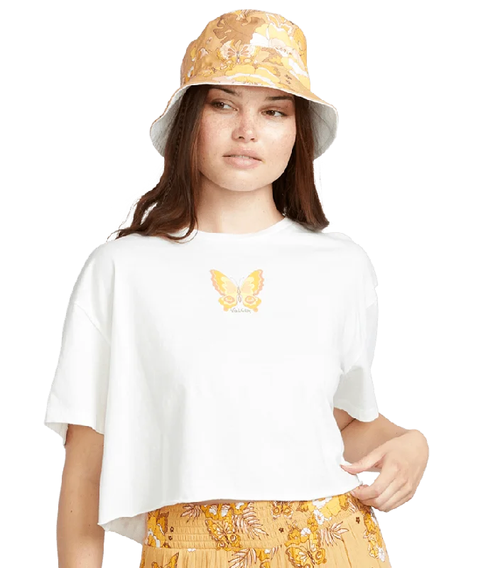 Sun Keep Trim T-Shirt in Star White Zippered Front Buttoned Front Snap Front