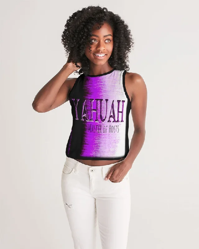 Yahuah-Master of Hosts 01-02 Designer Cropped Sleeveless T-shirt Terry Blend Velvet Blend Canvas Blend