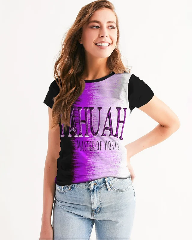 Yahuah-Master of Hosts 01-02 Ladies Designer T-shirt Cotton Fabric Linen Fabric Terry Fabric