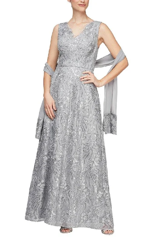 Alex Evenings 81171077 Mother of the Bride Long Dress Tunics Sale discount