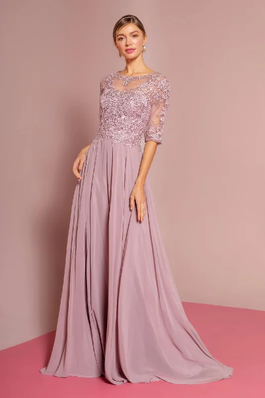 Chiffon Mother of the Bride Long Dress Formal Maxi Flowy Bohemian