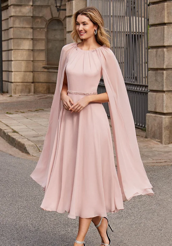 Couture Club Cape Sleeve Dress, Pale Rose Tunics New arrival