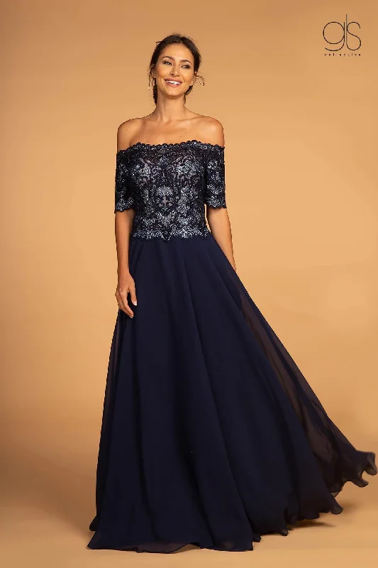 Embroidered Bodice Prom Long Dress Tunics Print Colorful