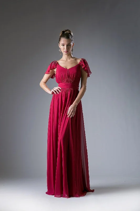 Cinderella Divine CD1002 Long Formal Dress Empire Waist Chiffon Tunics Gym athletic