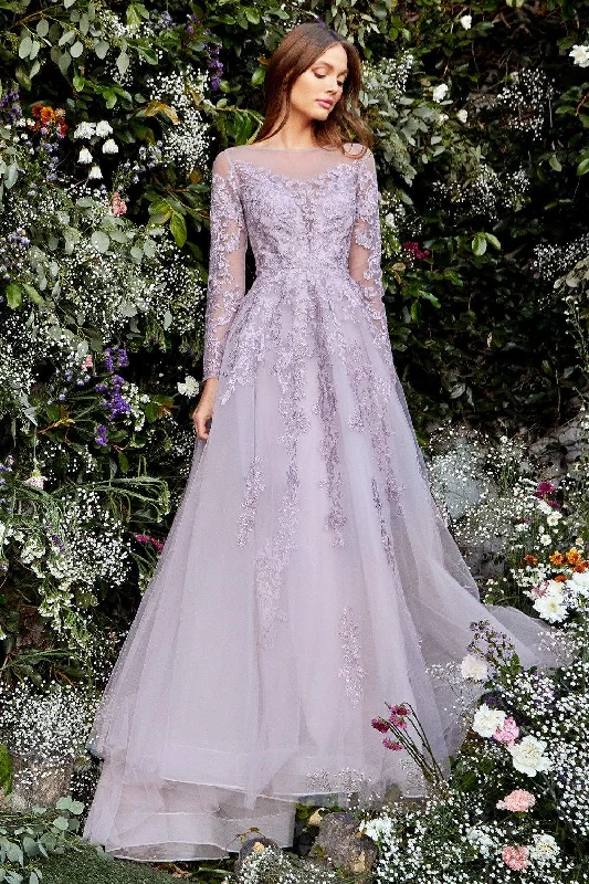 Andrea & Leo A1024 Long Sleeve Formal Modest Long Dress Tunics Leisure comfortable