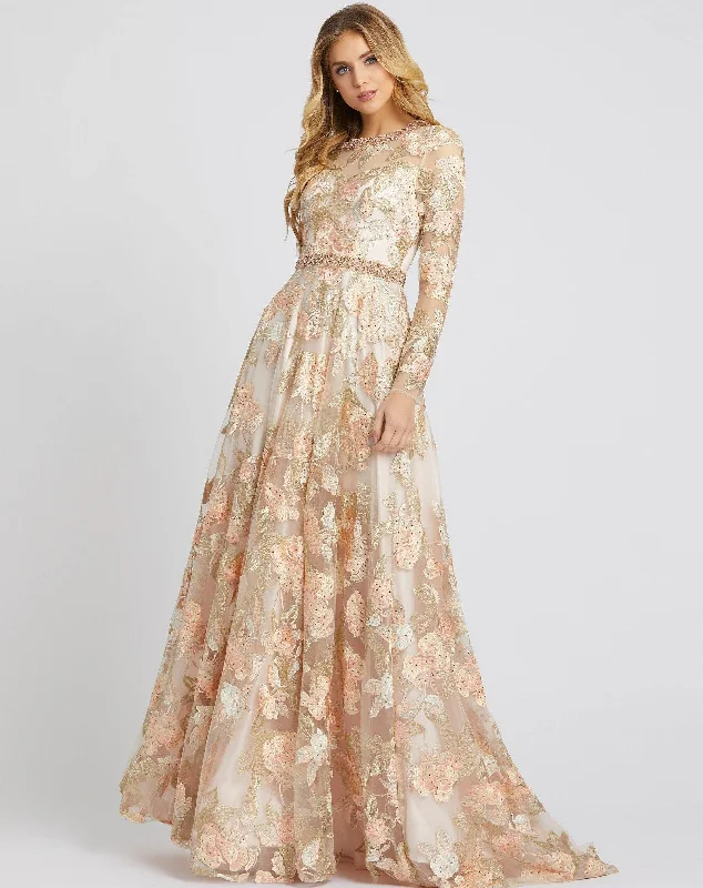 Mac Duggal 79287 Mother of the Bride Long Dress Sale Turtleneck Neckline Stylish